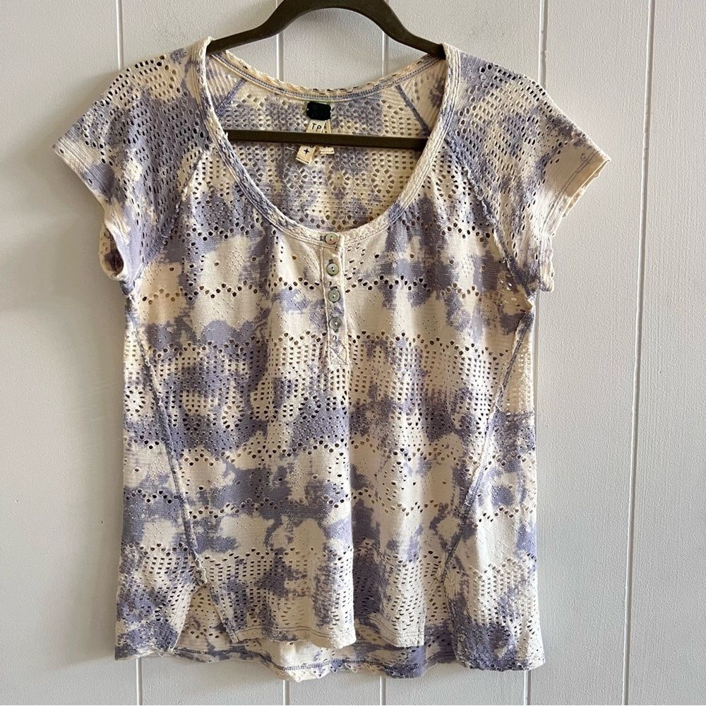 We the Free Tie Dye Eyelet Top